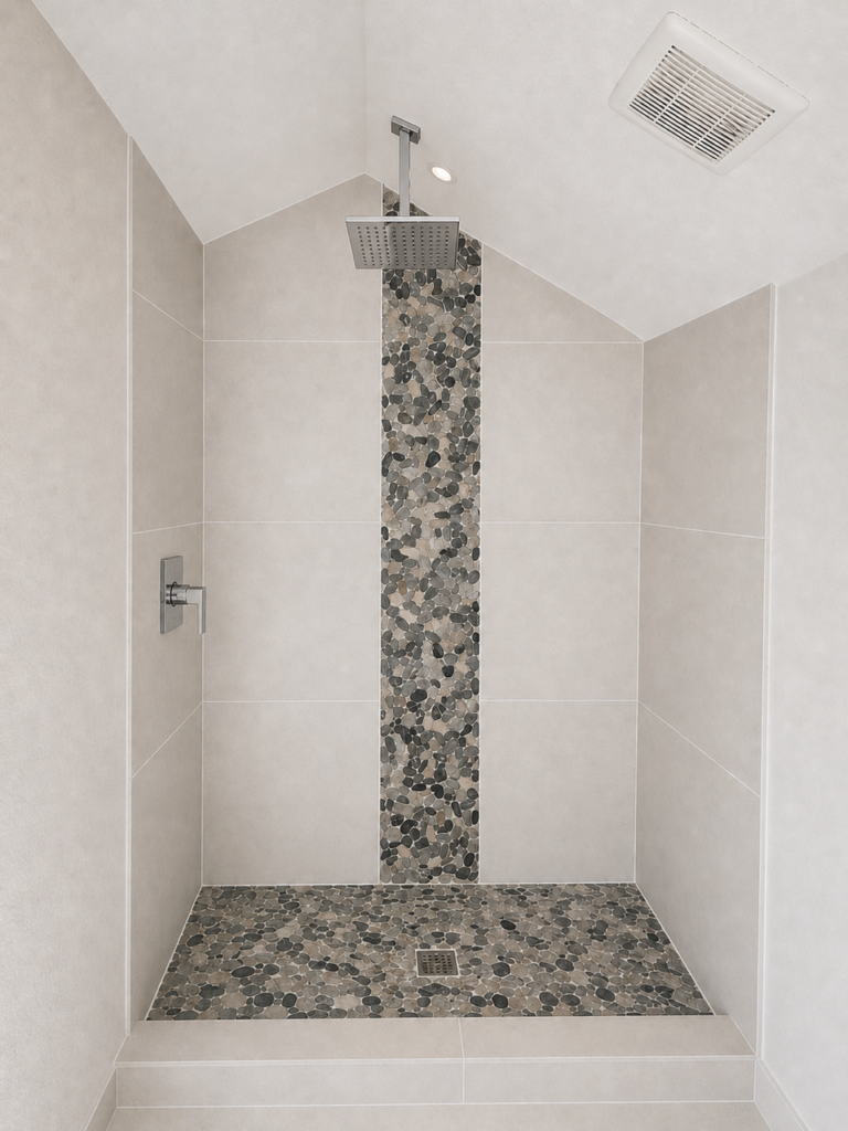 Modern shower large format